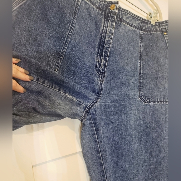 Lauren Ralph Lauren High Rise Denim Blue Jeans Size 16 Cotton Pockets - Picture 6 of 16